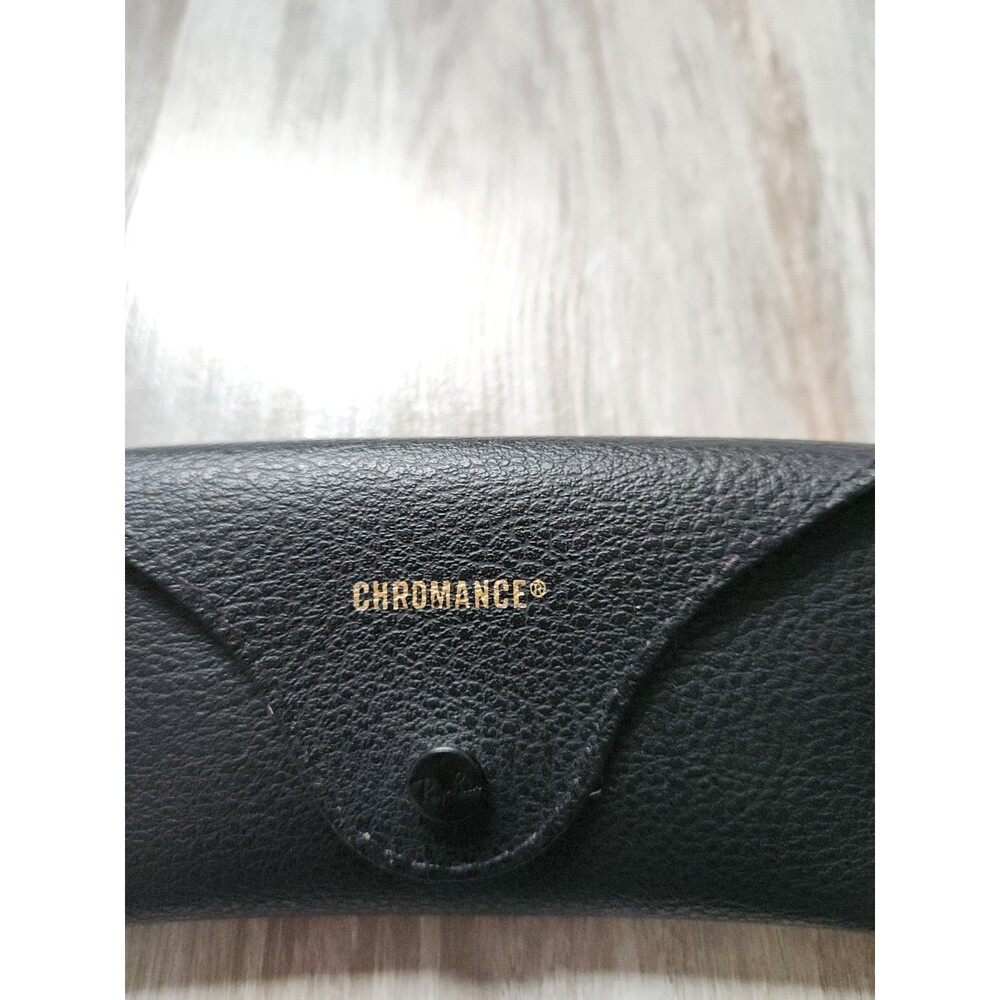 Ray-Ban Chromance Black Semi Hard Sunglasses Case ONLY Textured Snap Closure EUC - Picture 2 of 11